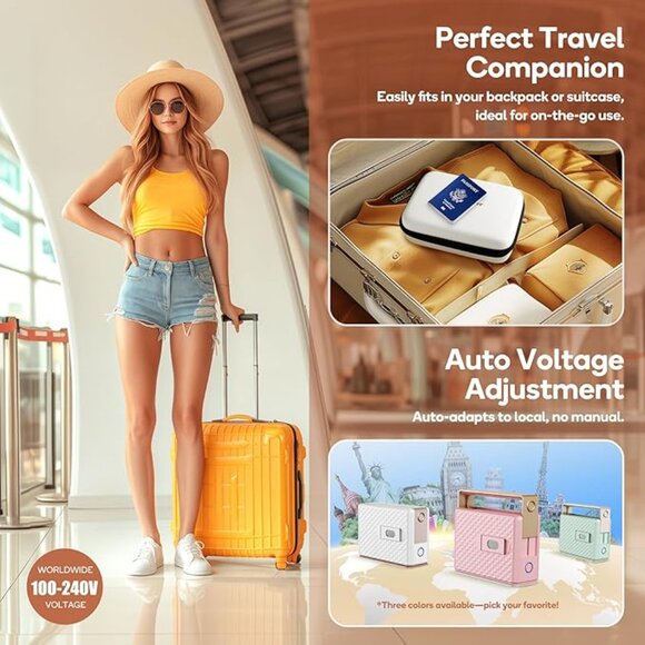 Newbealer Travel Steam Iron for Clothes - Picture 5 of 9